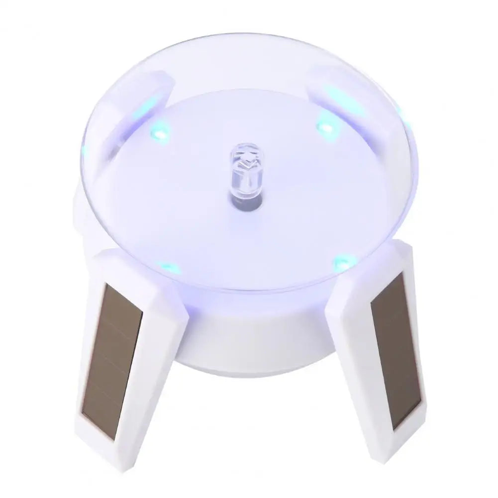 Airship UFO 360-Degree Electric Rotating Display Stand - Solar & Battery Dual-Use Turntable