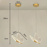 LED Pendant Light Fixture Butterfly Hanging Lamps For Ceiling Kitchen Bedside Living Room Decor Pendant Lamp