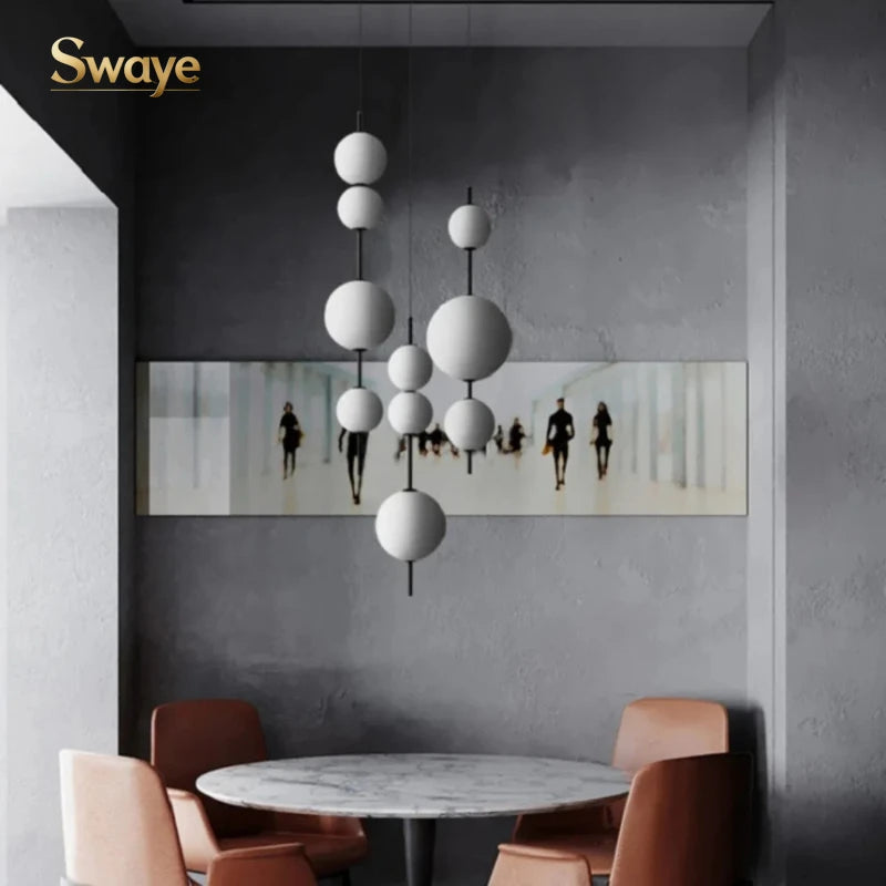 Italian Luxury Lustre LED Ceiling Chandelier Lamps Glass Crystal Round Pendant Lights Home Decor for Bedroom Dinning Room Indoor