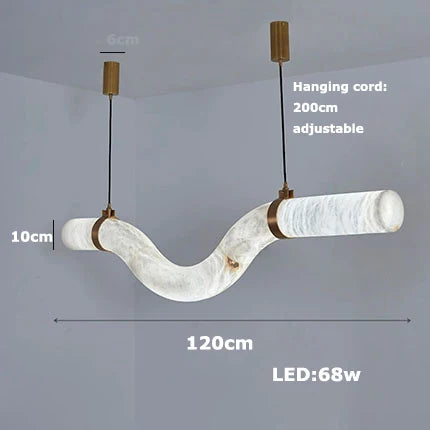 2026 New Trend Marble Collection LED DIY Hanging Lamps Chandelier Lighting Fixtures Lustre Suspension Luminaire Lampen For Foyer