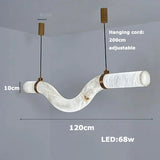 2026 New Trend Marble Collection LED DIY Hanging Lamps Chandelier Lighting Fixtures Lustre Suspension Luminaire Lampen For Foyer