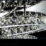 High-end Luxury LED Chandelier Living Room Restaurant Bedroom Hotel Villa Remote Control Crystal Pendant Lamp Home Decor Light