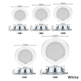 10pcs/lot 5W 9W 12W 15W 18W Led Downlight 220V Ceiling Light Recessed Down light Round Panel Light Cold Warm white LED Spotlight