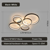 Modern LED Living Dinging Room Bedroom Ceiling Lights Nordic Designer Ring Study Kitchen Indoor Home Decor Lustre Fixtures Lamps
