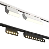 LED Track Light Rail 0.5M 1M Black White Aluminum 2 Wire System Track Light Series Universal Track for Ceiling Spot Lamps