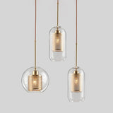 Loft Modern Pendant Light Glass Ball Hanging Lamp Kitchen  Fixture Dining Hanglamp Living Room Ceiling Lamps LED s