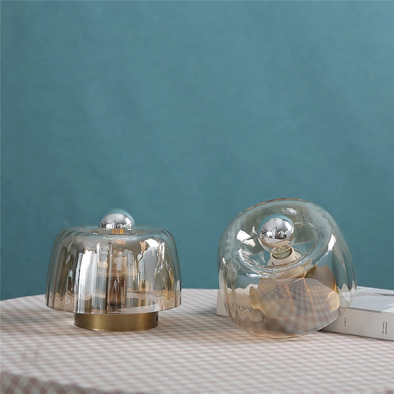 LED Bauhaus Glass Wall Lamp Nordic Retro Personality Wall Decor Lamps Modern Living Room Hallway Corridor Ceiling Light Fixtures
