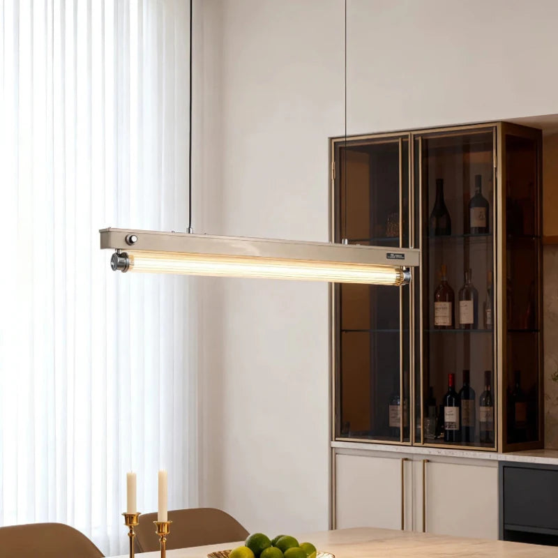 Modern Luxury Metal Acrylic LED Chandelier Room Decor Pendant Light For Living Home Room Bar Dinning Room Lighting Fixtures
