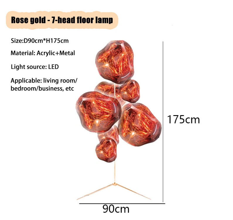 Post Modern Simple Volcanic Lava Floor Lamp Living Room Luxurious Sample Room Designer Highend Atmosphere Vertical Table Lamp