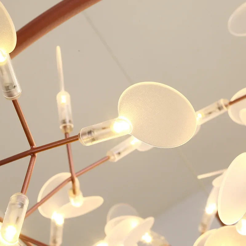 Nordic Firefly Branch LED Chandelier - Modern Luxury Pendant Hanging Lamp
