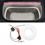 For Tesla Model YL Model Y Juniper 2026 Front Trunk Frunk LED Ambient Surround Light Flexible Strip Decorative Lamp Accessories