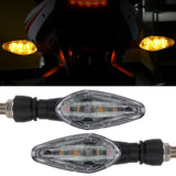 Motorcycle LED Turn Signal Light Amber Flasher Indicator Waterproof Warning Blinker Rear Tail Lights for Motorbike Scooter