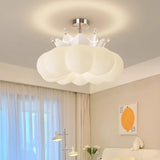 2025 New Crown LED Pendant Lamp Children's Room Restaurant Boy Girl Bedroom with Remote Control Chandelier Study Lighting Decor