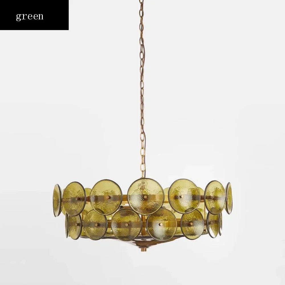 Italian Bauhaus Amber White Art Glass Chandelier E14 Pendant Light Living Room Kitchen Island Hanging Lamp Lighting Fixture LED