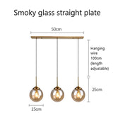 Nordic Modern Glass Pendant Lights LED Hanging Lamp for Kitchen Dining Room Bedroom Nordic Pendant Lamps Home Lighting Fixtures