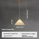 Designer Faux Marble Pendant Light - Modern Minimalist Single Ceiling Hanging Lamp Fixture for Bedroom, Living Room & Dining Area