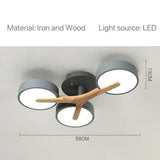 Nordic Modern Macaron Ceiling Lamp Chandelier Bedroom Minimalist Wood Home Decor Living Room Kitchen LED Lighting Fixtures