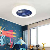 Intelligent Ceiling Fan with Light Remote Control Bedroom Decorative Ventilation Light 45cm Air Invisible Silent Ceiling Fan