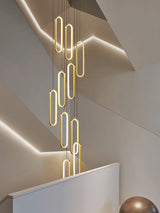 Minimalist Chandelier Nordic Hanging Modern LED Pendant Light Living Room Restaurant Villa Loft Ceiling Staircase Pendant Light