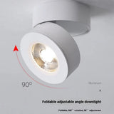 Ultra thin Surface Mounted Rotating Anti Glare Dimmable LED Downlight AC85-290V Ceiling Spotlight Lamp Indoor Lighting