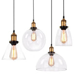 American Retro Industrial Loft Chandelier Bar Counter Restaurant Bar Pendant Lamp Creative Home Simple Glass Hanging Lights