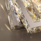 Luxury Modern Crystal Ceiling Light Chandelier - Flush Mount Ceiling Lamp Fixture for Living Room, Master Bedroom & Home Decor