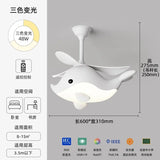 Children's Room Ceiling Led Light Creative Cartoon Airplane Chandelier Personality Boys and Girls Bedroom Lamp Fan Light Fixture
