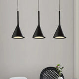 Modern Led Pendant Lights Black White for Kitchen Fixtures Bedroom Table Dining Room Hanging Lamp Lampshade Home Chandelier