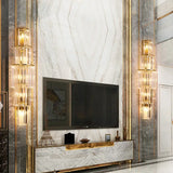 Luxury Hotel Lobby Large Big Crystal Wall Lamp for Club Hall Villa Living Room Bedroom Office Banquet Indoor Lighting Fixtures