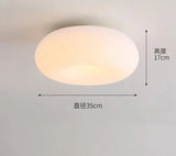 Modern Nordic round LED wall lamp bedroom balcony entrance porch lamp warm guest dining room ceiling light chandelier