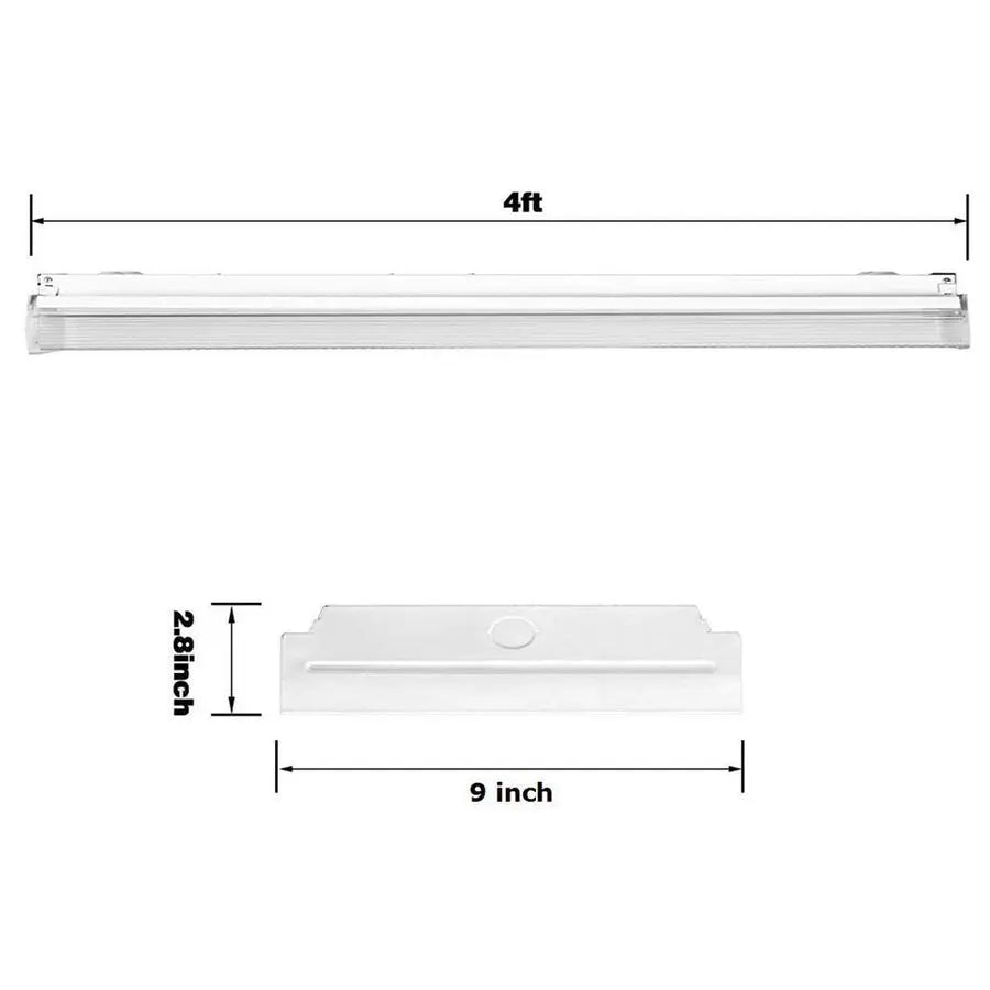 4FT LED Wraparound Light 60W LED Office Lights, 7200lm, 4000K Neutral White, 4 Foot Flush Mount Wrap Shop Puff Ceiling Lighting