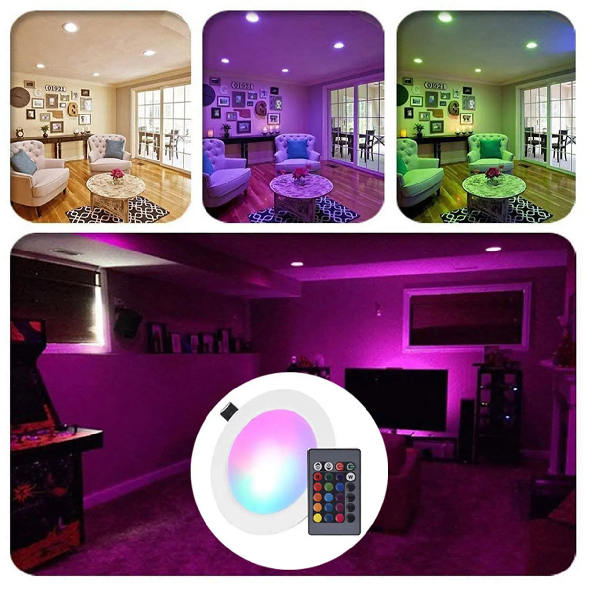 Dimmable Led Downlight 6W Slim Recessed Ceiling Light For Living Room Bedroom Kitchen Hallway Indoor Lamp Fixtures Dimming