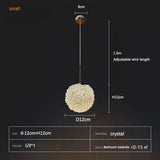 Light luxury postmodern cherry crystal chandelier living room bedroom bedside lamp restaurant creative small chandelier