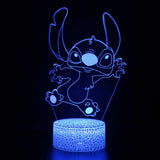 3D Illusion Stitch Night Light with Remote Control and Smart Touch Room Decor Lamp Birthday Valentine's Day Christmas Gifts