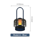 Modern Retro Nordic Desk Lamp Rechargeable Indoor Table Lamp Camping Lamp Night Light for Bedroom Campe Reading Home Decoration