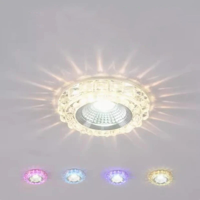 Diameter:9.5cm Cut Hole:6-8cm 3W 5W Downlights Recessed Ceiling Spotlight Lamps Embedded LED Downlights Home Decoration Light