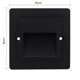 Outdoor Led Stair&Step Light 3W Waterproof Recessed Wall Corner Lamp For Home Landscape Pathway Stairway Garden Yard Footlight