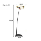 Ring Fishing Floor Lamp Room Decor Golden Long Pole Modern Simple LED Minimalist Light Luxury Designer Vertical Table Lamps