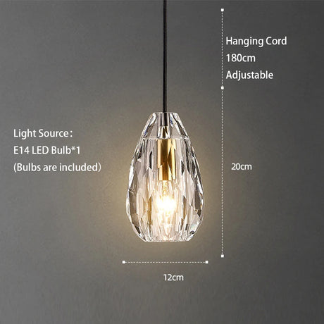 Modern Remote Control LED Ceiling Chandelier 2023 Luster's New Trend Crystal Hanging Light Bedroom Bedside Pendant Lamp Nightlight