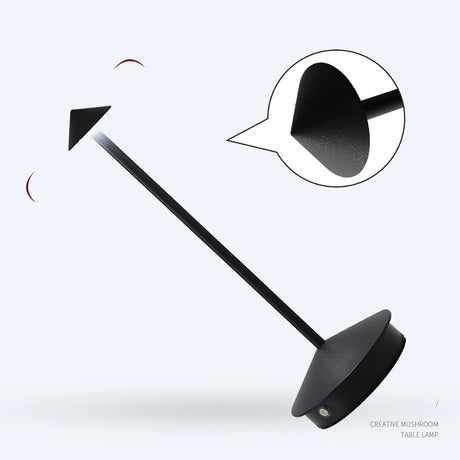 Arrow table lamp LED rechargeable table lamp portable all aluminum bedside lamp restaurant bar atmosphere night lamp