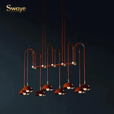 Modern Simplicity Luxury Stylish LED Pendant Lights Metal Hanging Lamps for Dining Room Hall Café Bar Home Decoration Art Design