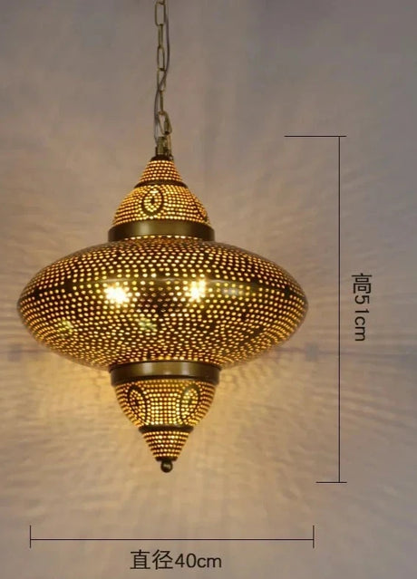 Southeast Asia Moroccan Retro Vintage Industrial Wall Lamp LED E27 Gold Luster's Iron Art Decorative Wall Mounted Restaurant Store