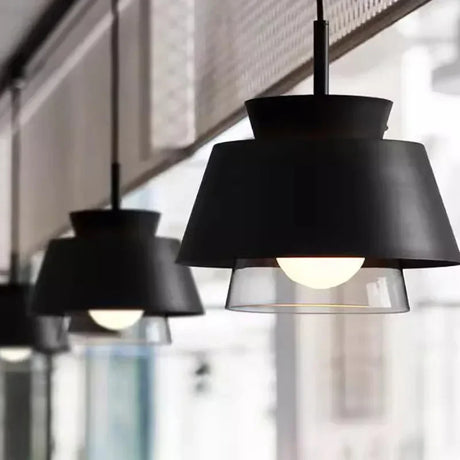 Loft Vintage Iron Glass Pendant Light creative restaurant metal Glass coffee shop hallway bar desk study decorative chandelier