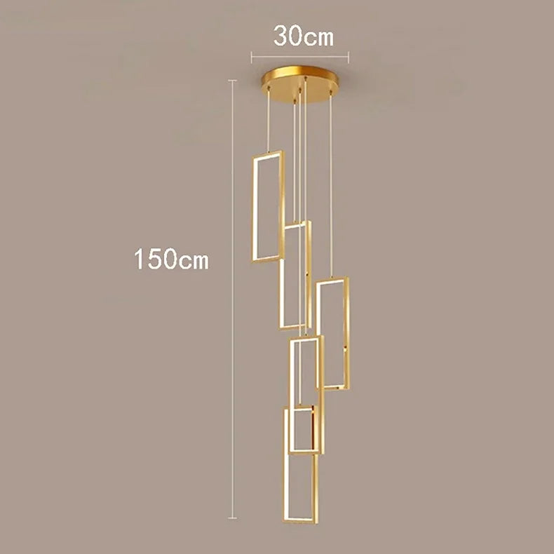 Nordic home decoration, stair chandelier, living room and dining room Pendant lights, ceiling light, indoor lighting