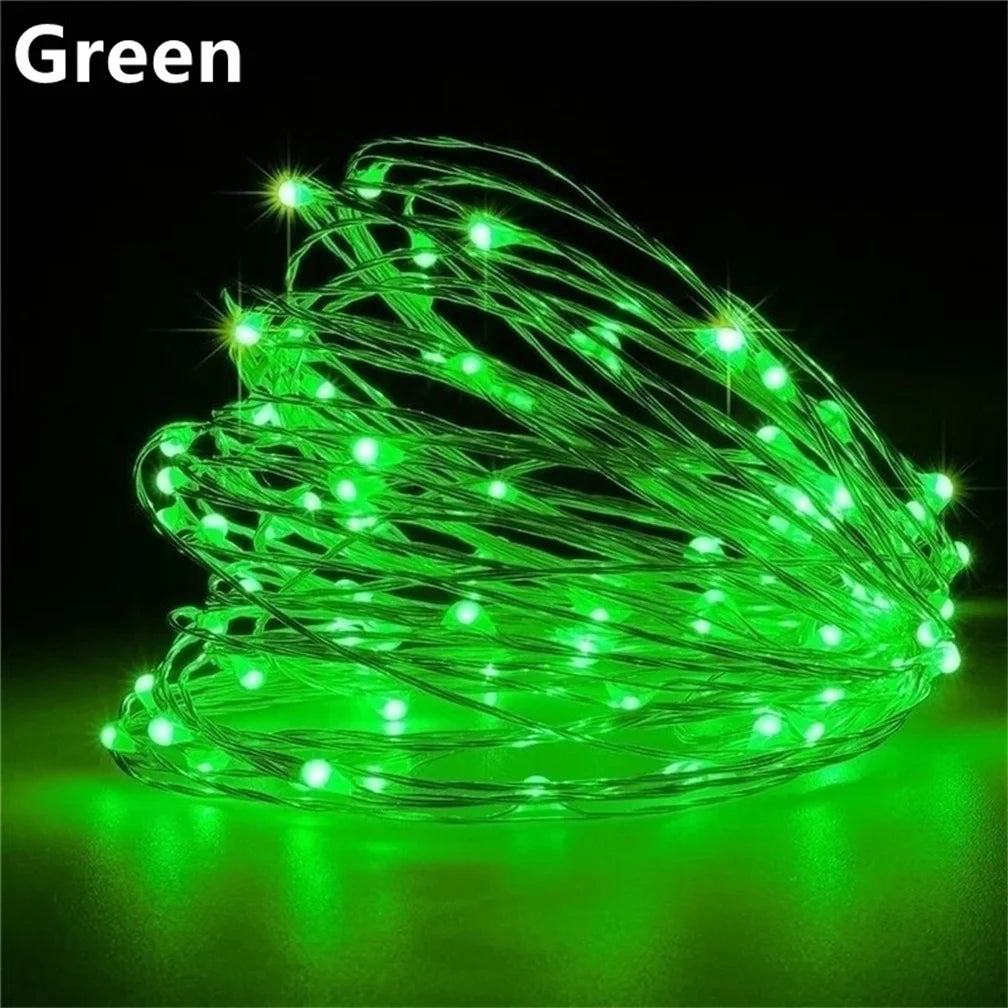 5M LED String Lights Waterproof Led Copper Wire Fairy Lights Battery Operated DIY Wedding Party Christmas Decoration Garland