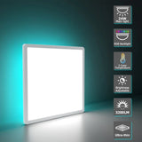 4W Square Tuya WiFi LED Ceiling Light Dimmable RGBCW Lamp with Remote Control for Living Room Bedroom Decor and Ambient Light