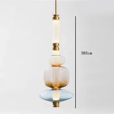 Scott Luna Chandelier Postmodern italian design lamps replica led light glass long tube lamp Bedroom Living Room bedside lamp