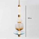 Scott Luna Chandelier Postmodern italian design lamps replica led light glass long tube lamp Bedroom Living Room bedside lamp