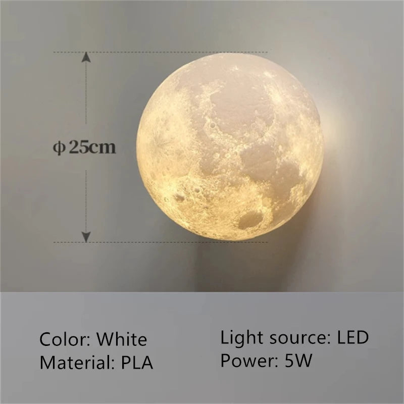 Half Circle Lunar Ceiling Light, Half Circle Wall Light, Hallway Staircase, Bedroom, Bedside, Dining Room, Creative Wall Light