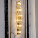 Luxury Crystal LED Wall Lamp - Sconce Light Fixture for Villa, Club, Banquet Hall, Living Room Background & Corridor